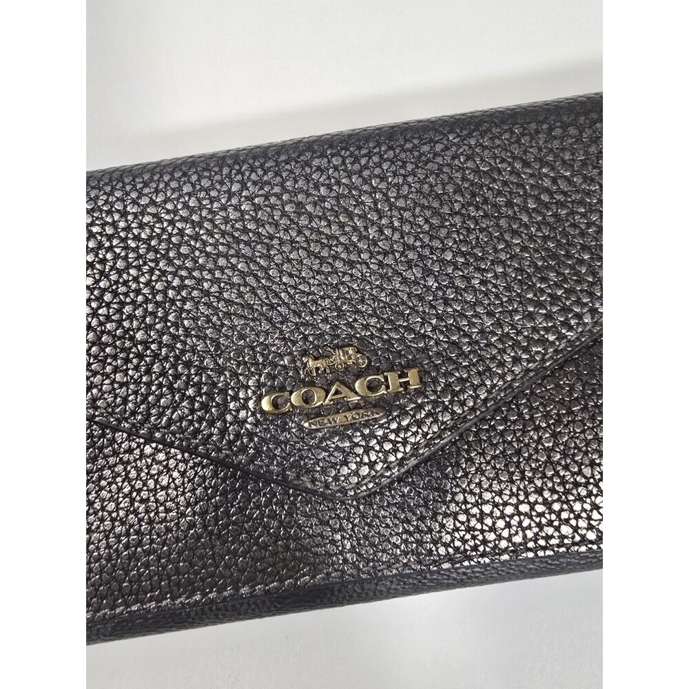 COACH Long Wallet Leather BRW All-over Pattern Women's - Picture 3 of 10